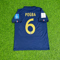 2022 France World Cup Paul Pogba Final Retro Football Jersey – Back View