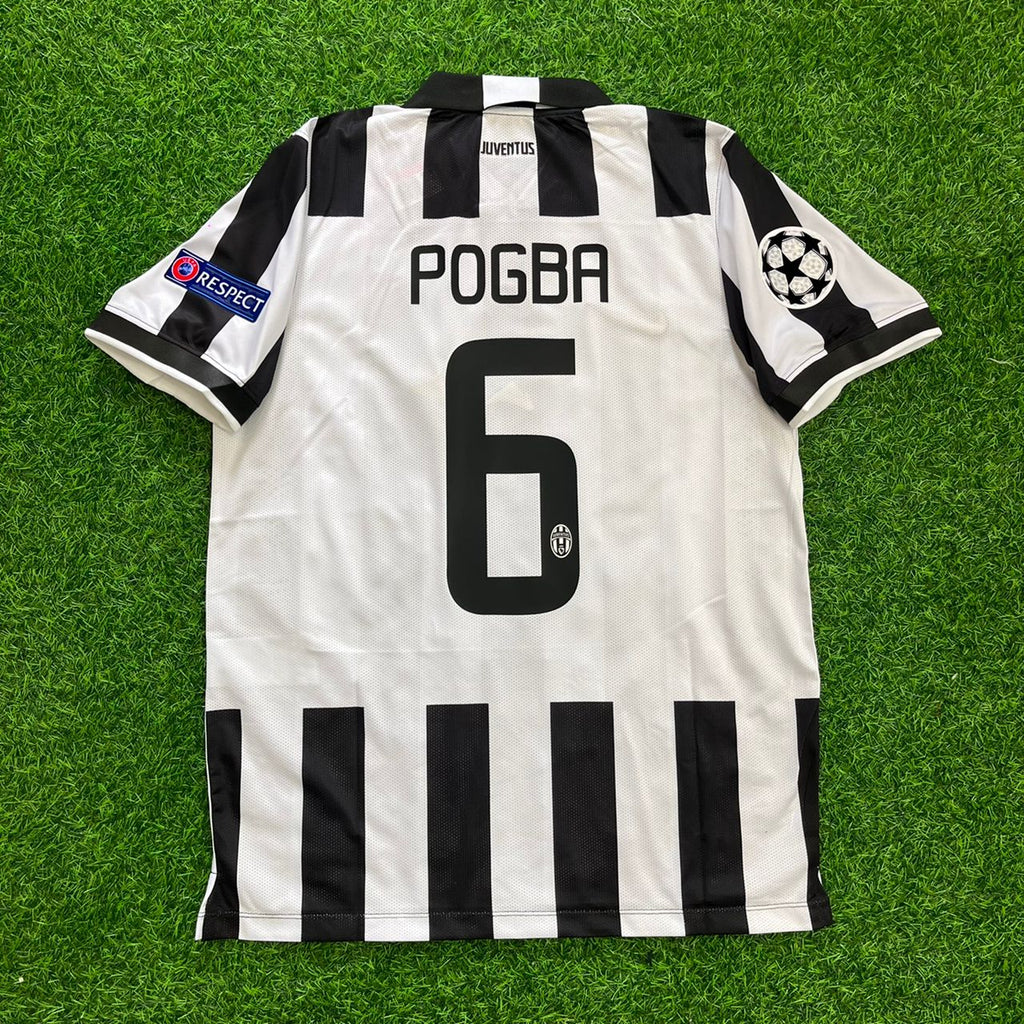 Paul Pogba 6-Juventus 2014 2015 Retro Jersey – Back View