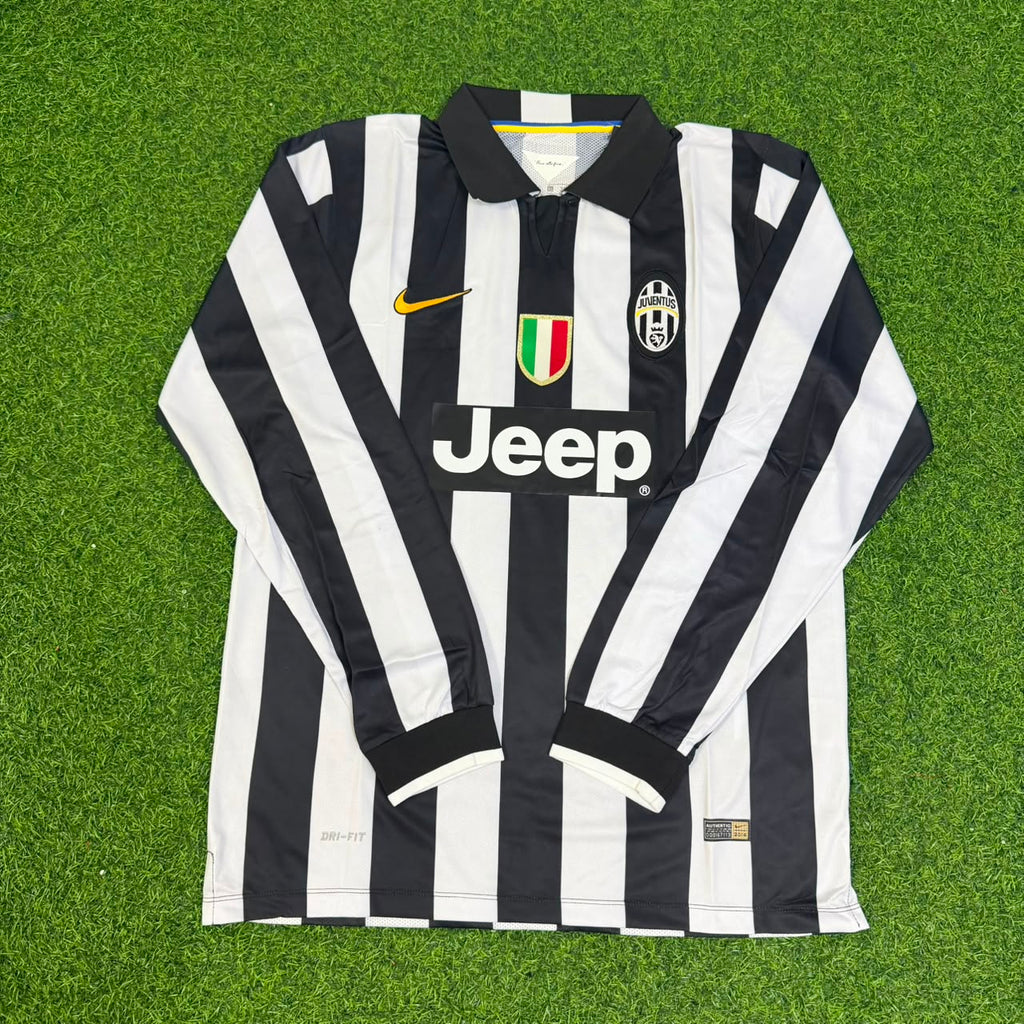Paul Pogba #6 Juventus 2014 2015 Retro Long Sleeve Jersey – Front View