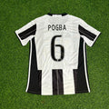 Juventus 2016-2017 Home Retro Football Jersey – Paul Pogba – Back View