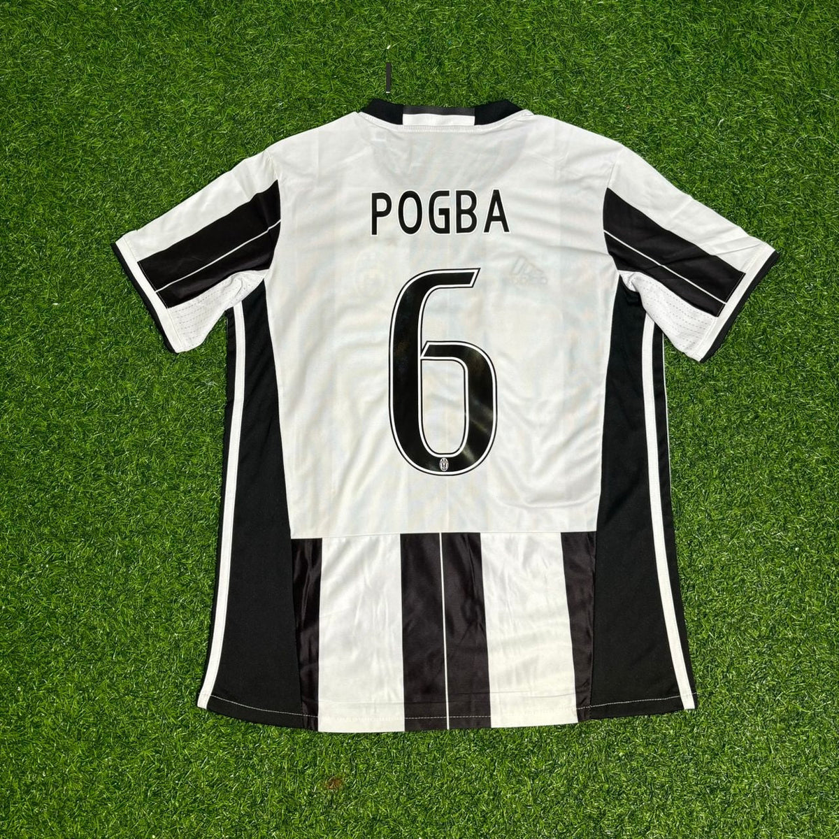 Juventus 2016-2017 Home Retro Football Jersey – Paul Pogba – Back View
