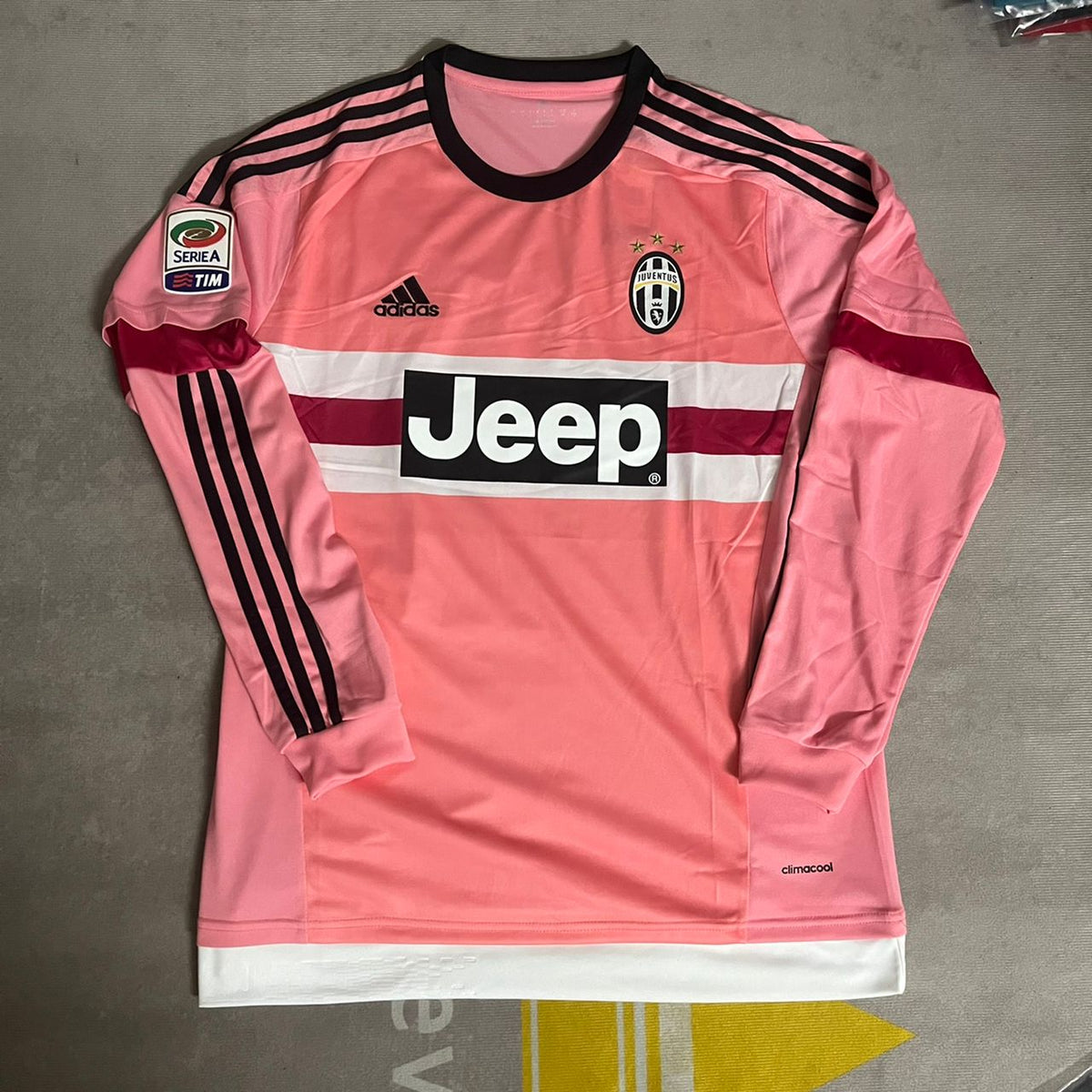 Leonardo Bonucci #19 Juventus Retro 2015-2016 Pink Jersey – 5