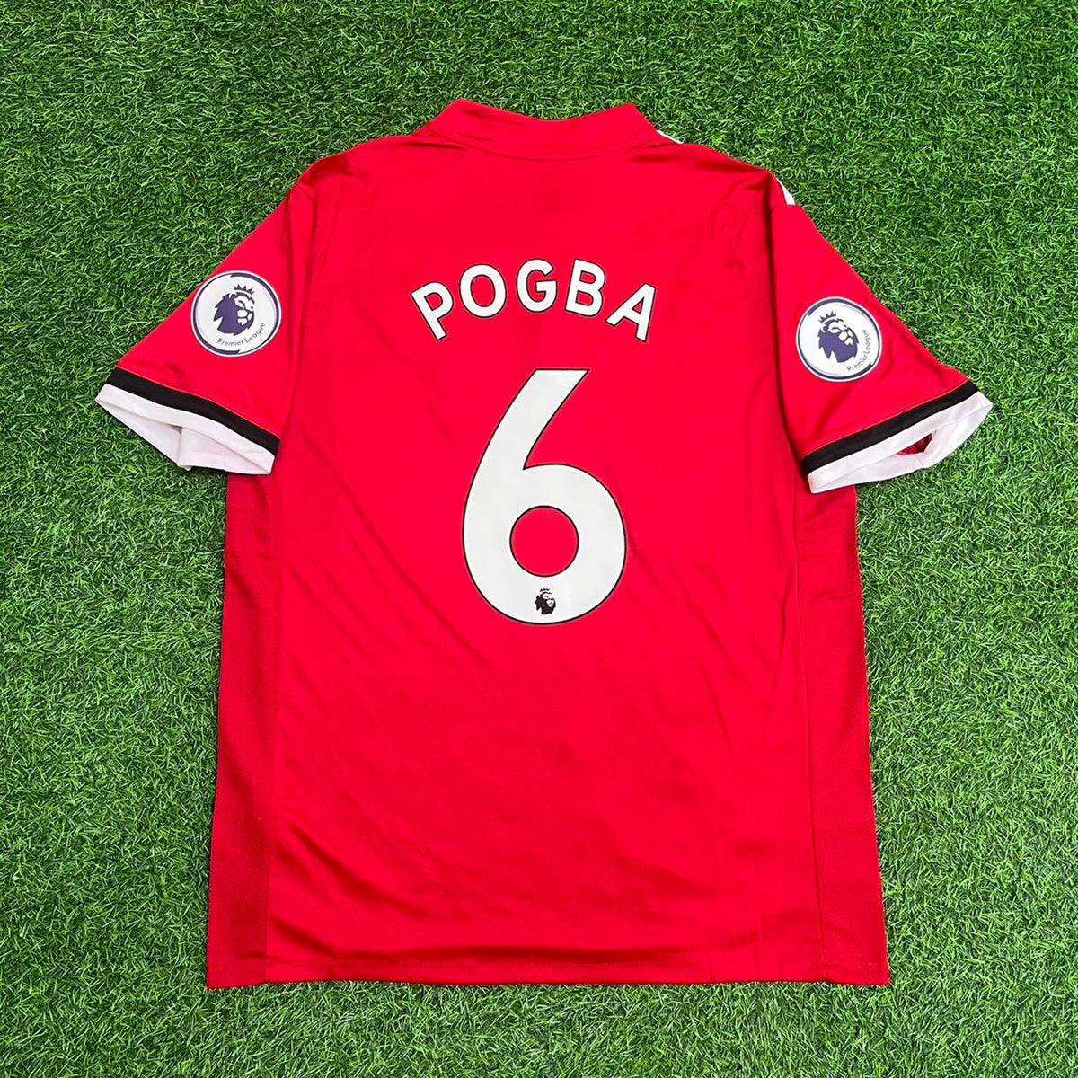 2017/18 Paul Pogba Manchester United Football Jersey – Back View