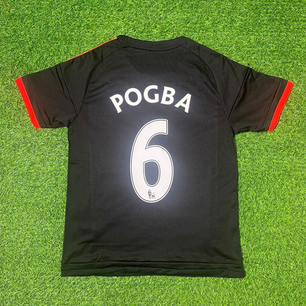 Paul Pogba Manchester United Retro Red Football Jersey Collection – Detailed View