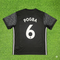 2017/18 Paul Pogba Manchester United Black Retro Football Jersey – Back View