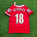 Paul Scholes Manchester United Retro 2005-06 Retro Jersey – Back View