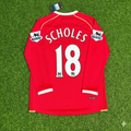 Manchester United 2006-2007 Red Jersey – Paul Scholes – Back View