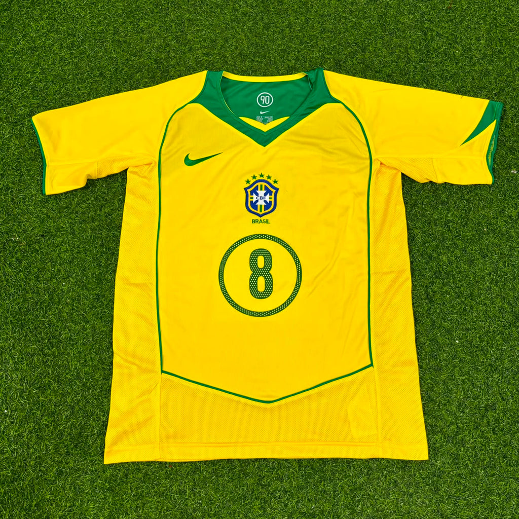 Brazil Retro Kit Jersey – | | – Paulinho 8– – Front View