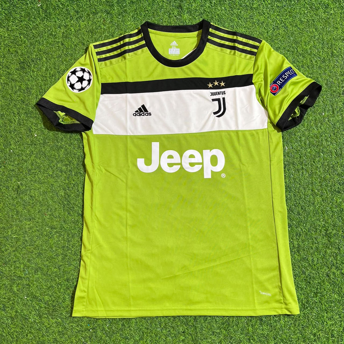 Paulo Dybala #10 Juventus 2017-2018 Season Third Green Retro Football Jersey – Front View
