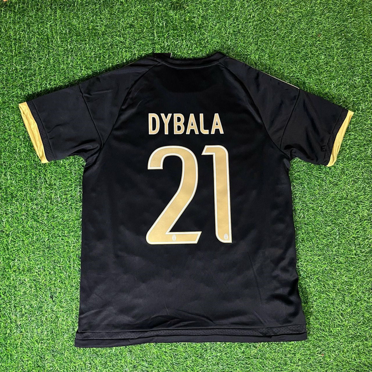Paulo Dybala #21 – Juventus 2015/16 Black Retro Jersey – | | – Back View