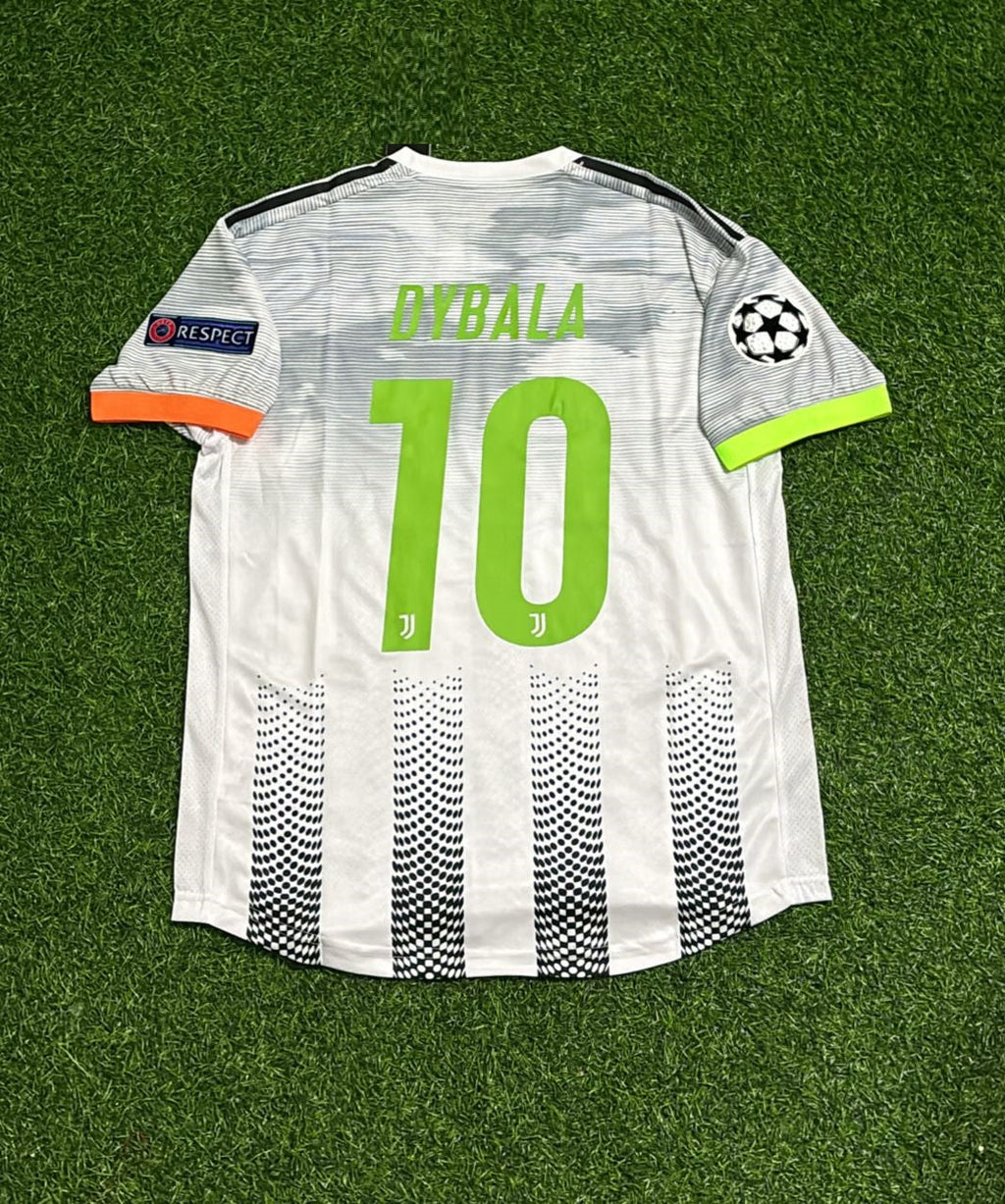 Paulo Dybala Juventus 2019/20 Home Retro Football Jersey – Back View