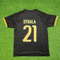 Juventus Black Retro Football Jersey – Paulo Dybala – Back View