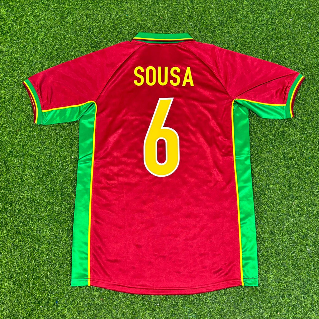 Portugal 1998 World Cup Retro Jersey – Paulo Sousa #6 – Back View