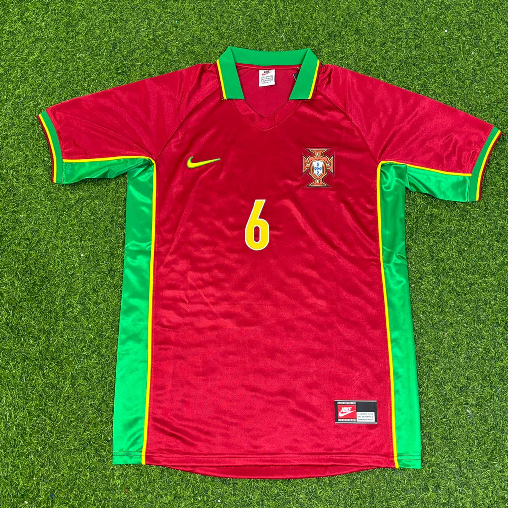 Portugal 1998 World Cup Retro Jersey – Paulo Sousa #6 – Front View