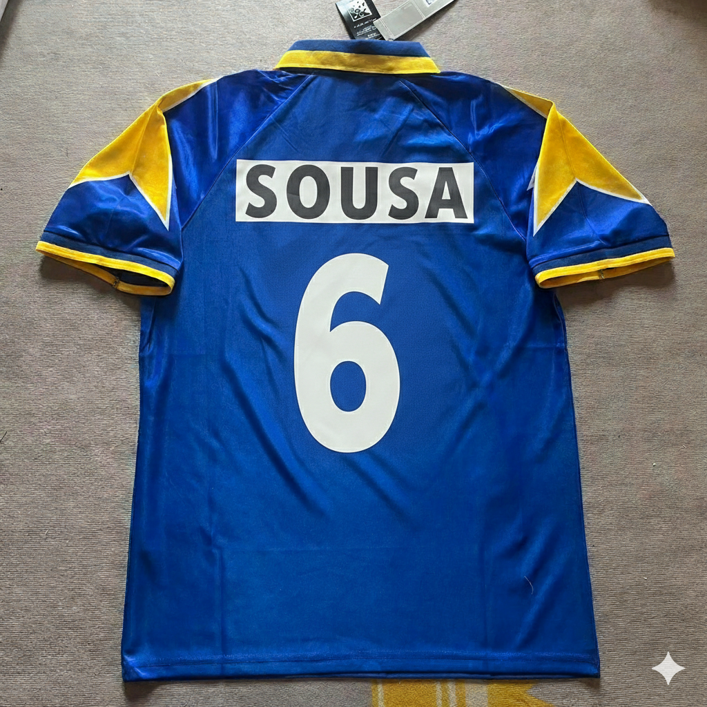 Juventus 1995/97 Retro Kit Jersey – | | – Paulo Sousa 6 – – Back View