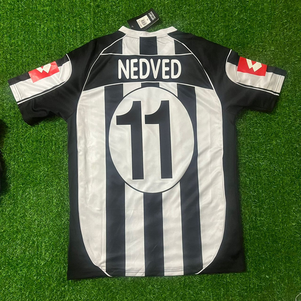 Pavel Nedvěd Juventus 2002 2003 Retro Football Jersey – Back View