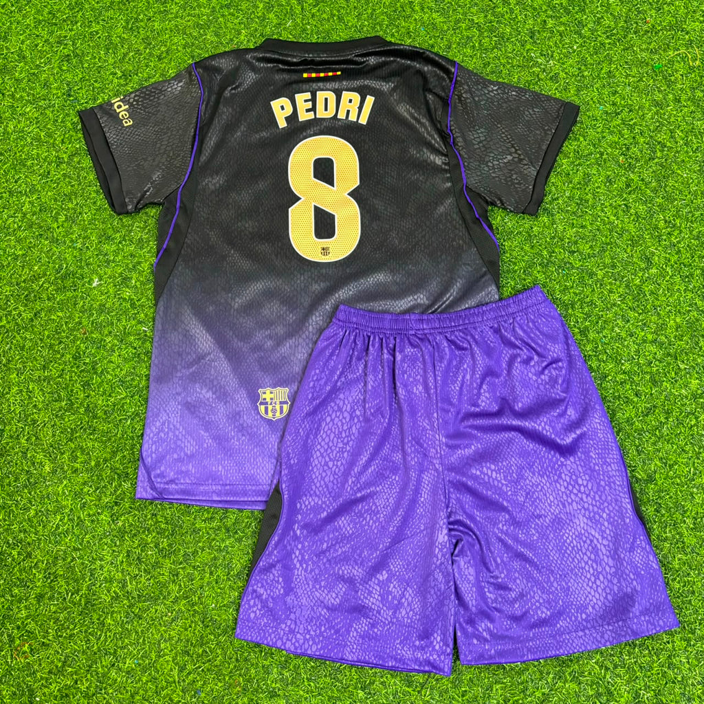 Pedri #8 Barcelona 2027 New Season Away Kids Jersey – Back View
