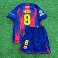2026 Pedri Barcelona Home Kids Football Jersey – Back View