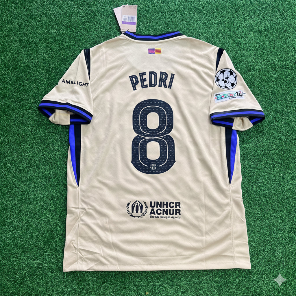 Barcelona 2025/2026 Season Kit Jersey – Pedri – Front View