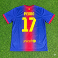 2012/13 Pedro Barcelona Retro Home Football Jersey – Back View