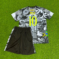 Pele Brazil Iconic Kids Retro Football Jersey – Back View