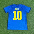 Pele Brazil Blue Football Jersey – Back View
