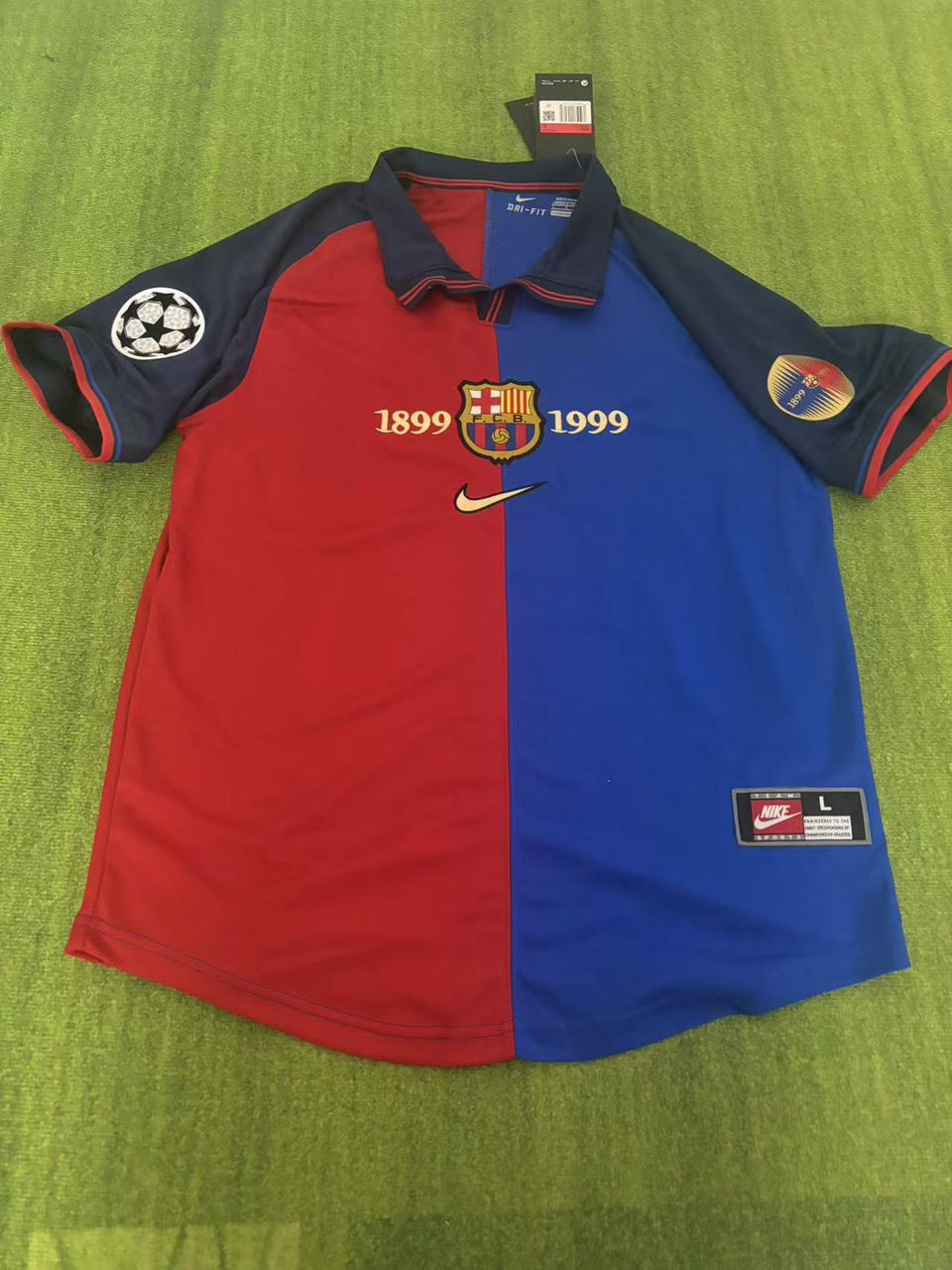 Pep Guardiola Barcelona 1998/99 Retro Kit Jersey – | | – Front View