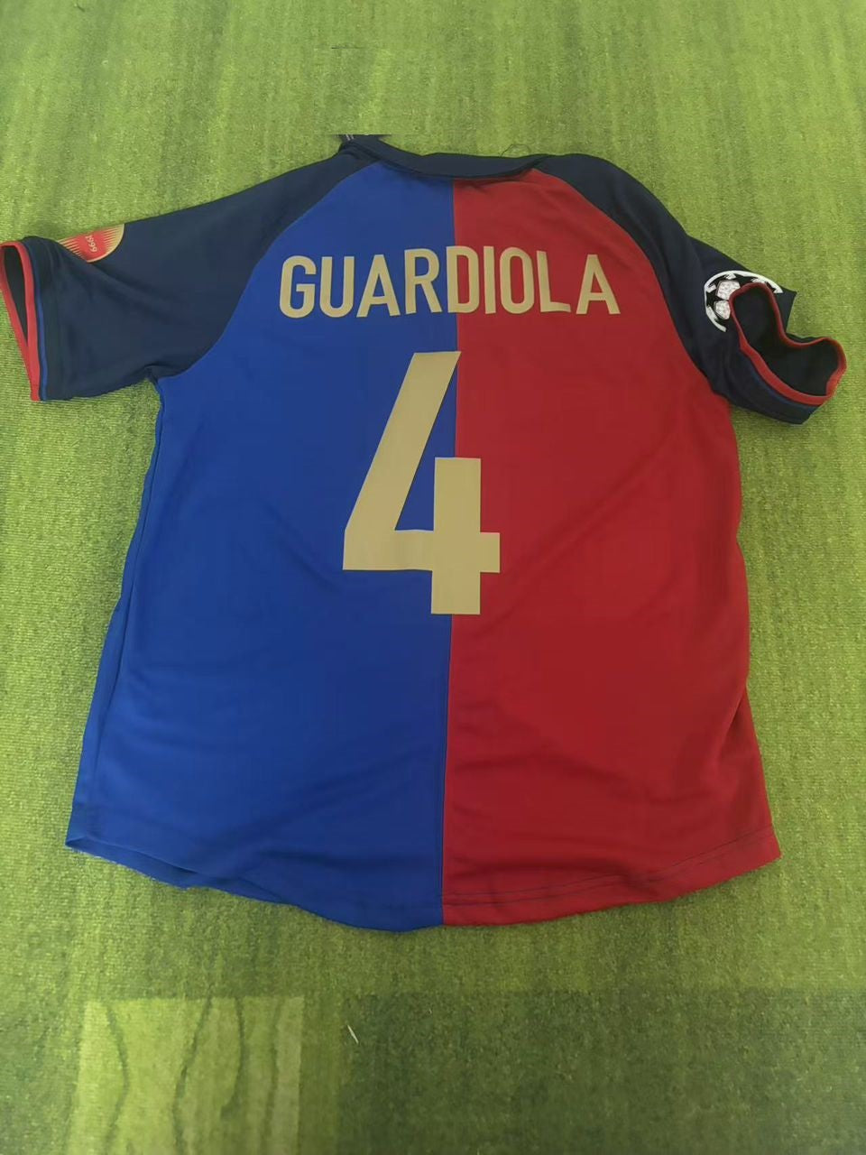 Pep Guardiola Barcelona 1998/99 Retro Kit Jersey – | | – Back View