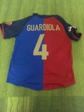 Pep Guardiola Barcelona 1998/99 Retro Kit Jersey – | | – Back View