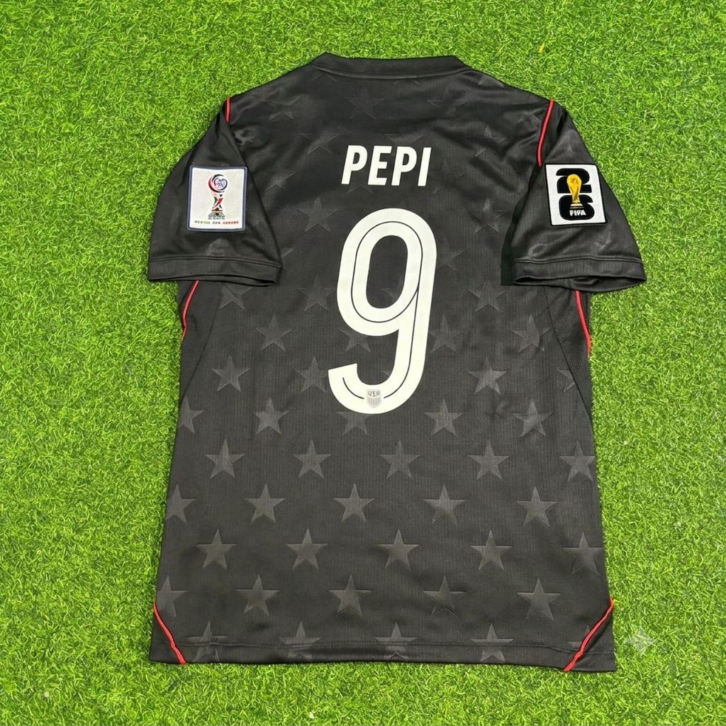 Ricardo Pepi USA 2026 World Cup Black Football Jersey – Back View