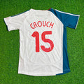 Peter Crouch Liverpool 2006 2007 White Retro Jersey – Back View