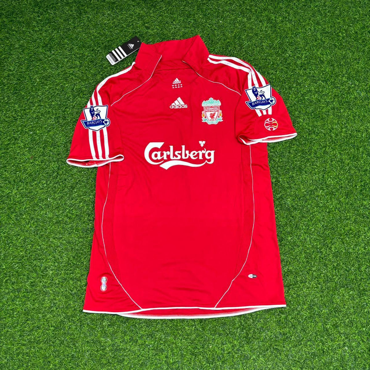 2007/08 Peter Crouch Liverpool Premier League Football Jersey – Front View