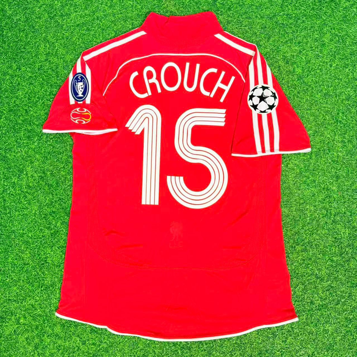 Peter Crouch Liverpool 2007 Retro Football Jersey – Back View