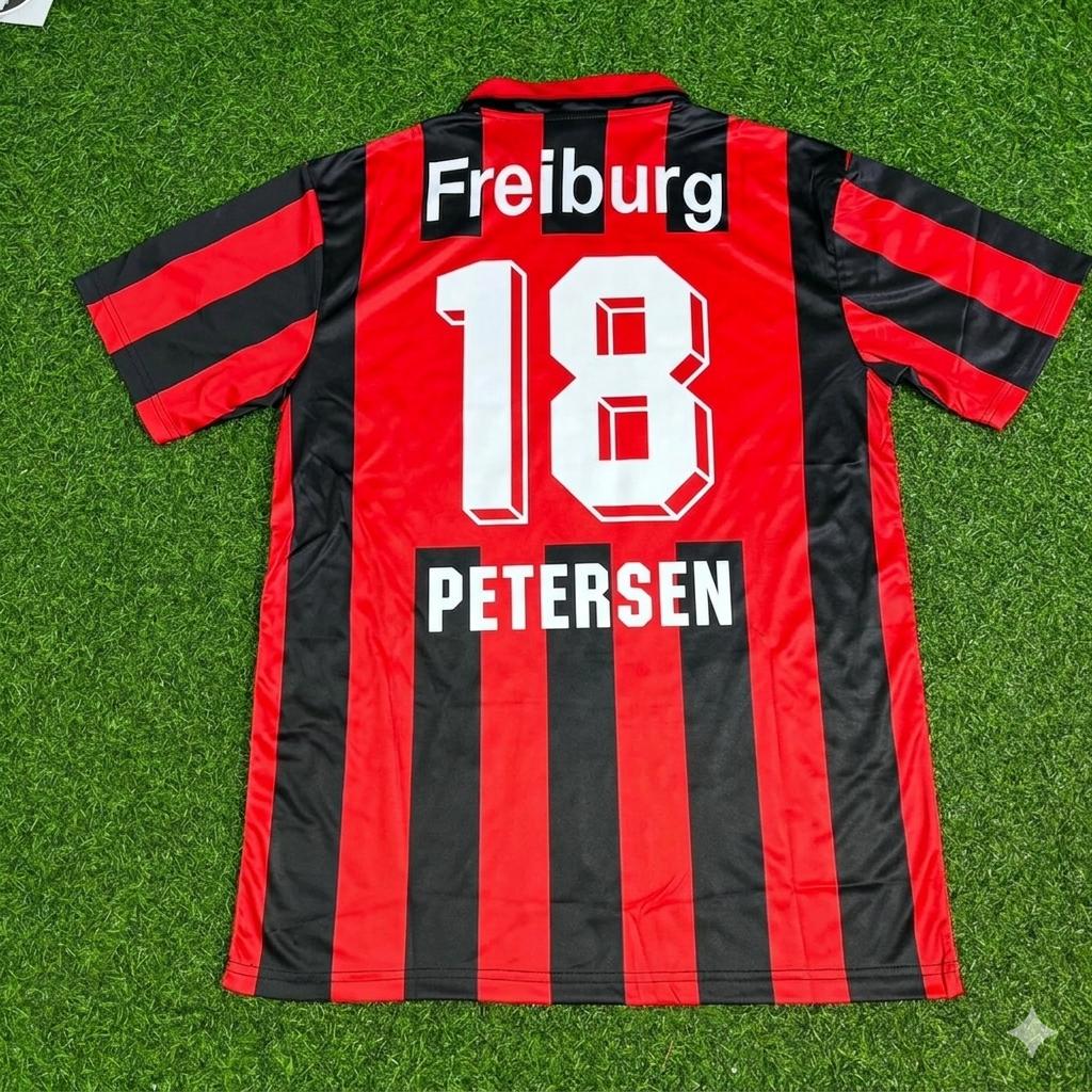 Nils Petersen SC Freiburg Retro Football Jersey – Back View