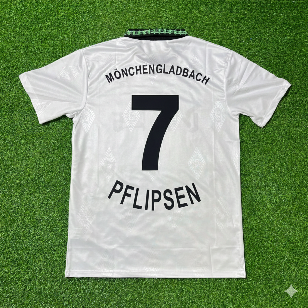 Karlheinz Pflipsen Borussia Mönchengladbach 1995/96 Retro – Back View