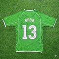 Ireland 2000/2002 Retro Green Football Jersey – Phil Babb – Back View