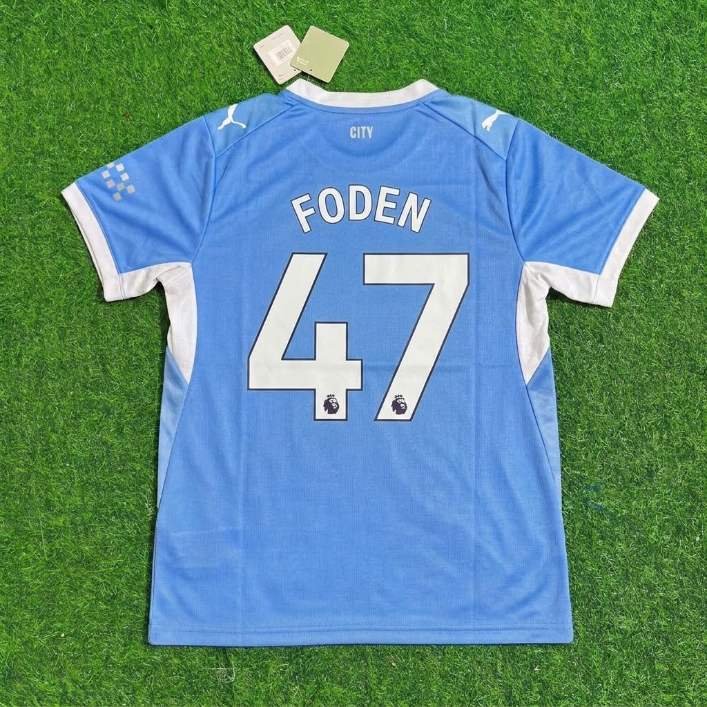 Phil Foden Manchester City 2026-27 Home New Season Jersey – Back View