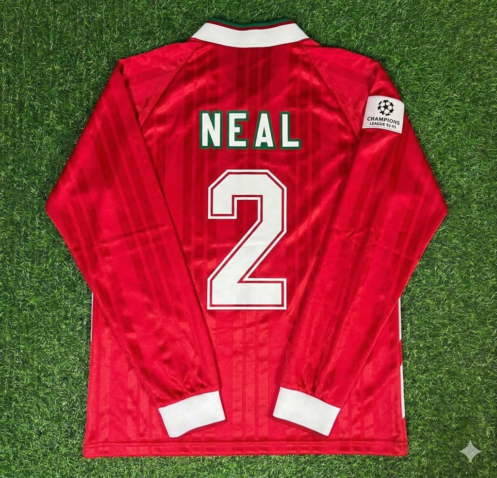 Liverpool Long Sleeve Retro Kit Jersey – Phil Neal – Back View