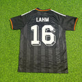 Germany Black Retro Vintage Football Jersey – Philipp Lahm 16# – Back View