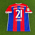 Bayern Munich 2014 2015 Home Retro Patch Jersey – Philipp Lahm #21 – Back View