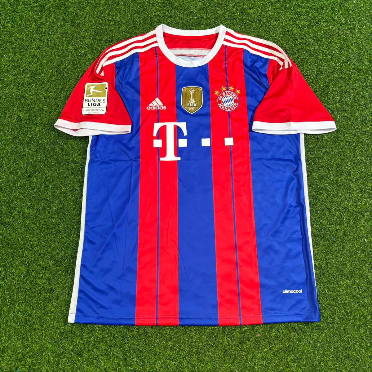 Bayern Munich 2014 2015 Home Retro Patch Jersey – Philipp Lahm #21 – Front View