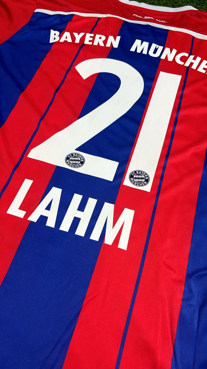 Bayern Munich 2014 2015 Home Retro Patch Jersey – Philipp Lahm #21 – Detailed View