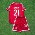 Bayern Munich 2013 Champions League Final Kids Retro Kit – Philipp Lahm #21 – Back View