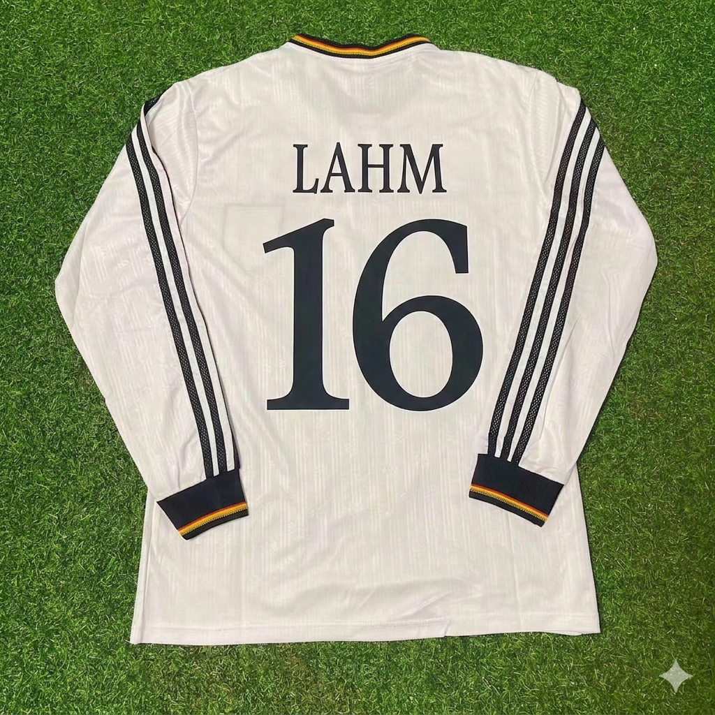 Philipp Lahm #16 Germany Long Sleeve Retro Football Jersey Collection – Back View