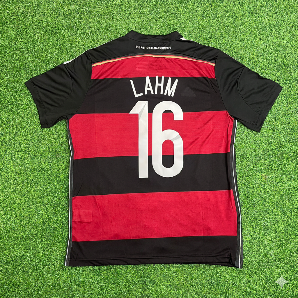 2014 Germany World Cup Brazil Black Red Retro Football Jersey – Philipp Lahm – 5