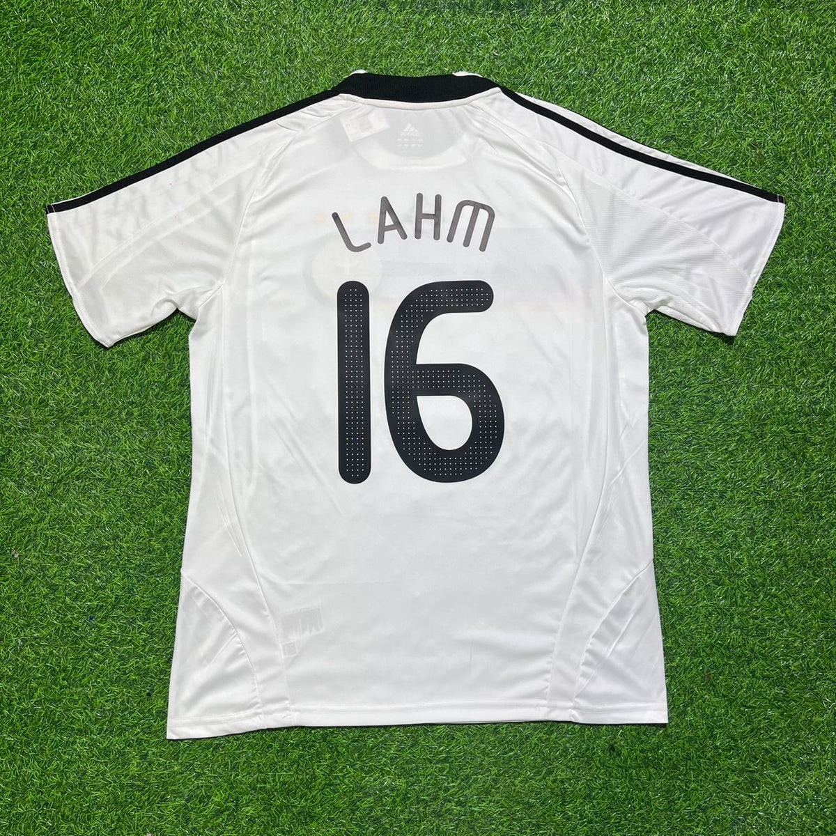 Philipp Lahm Germany EURO 2008 Retro Football Jersey – Back View