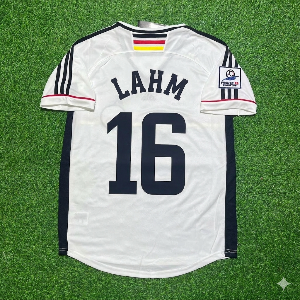 Philipp Lahm Deutschland World Cup Retro Fußballtrikot – Back View