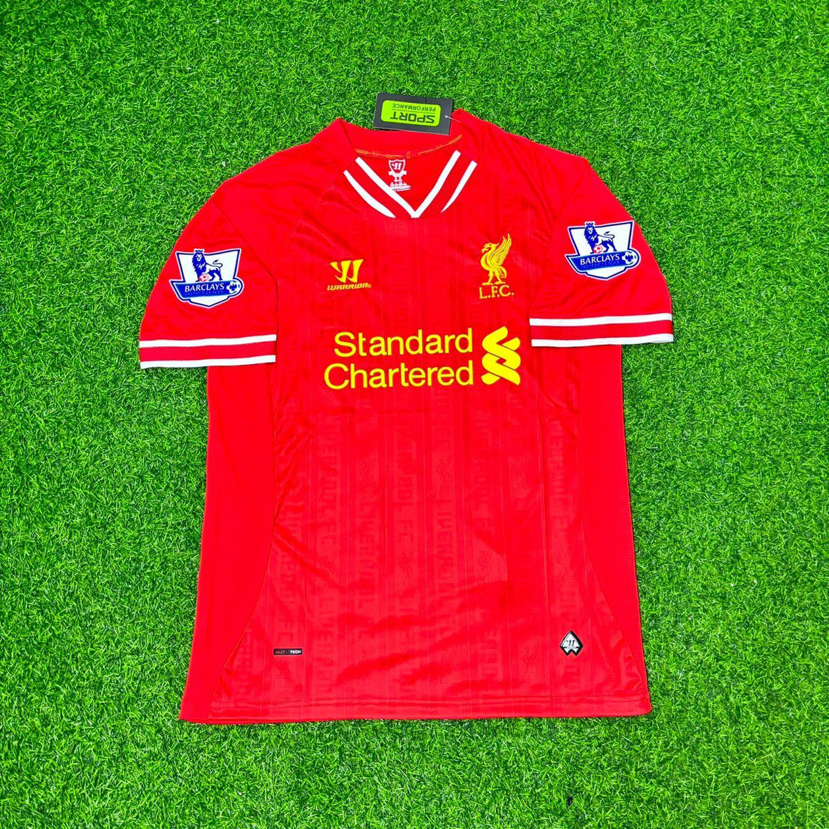 2013/14 Philippe Coutinho Liverpool Season Red Retro Football Jersey – Front View