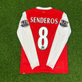 Arsenal 2006 2007 Home Long Sleeve Retro Jersey – Philippe Senderos #8 – Back View