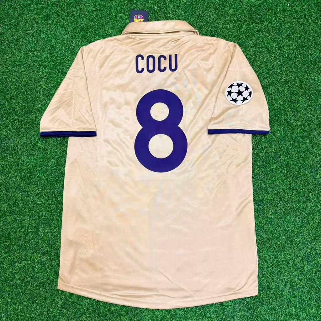 2001 Phillip Cocu 8 Barcelona 2002 Season Retro Football Jersey – Back View